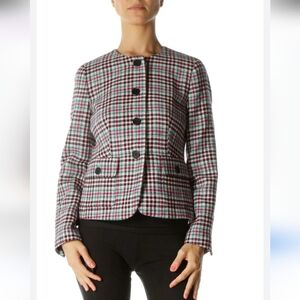 Talbots Colorful Houndstooth Blazer